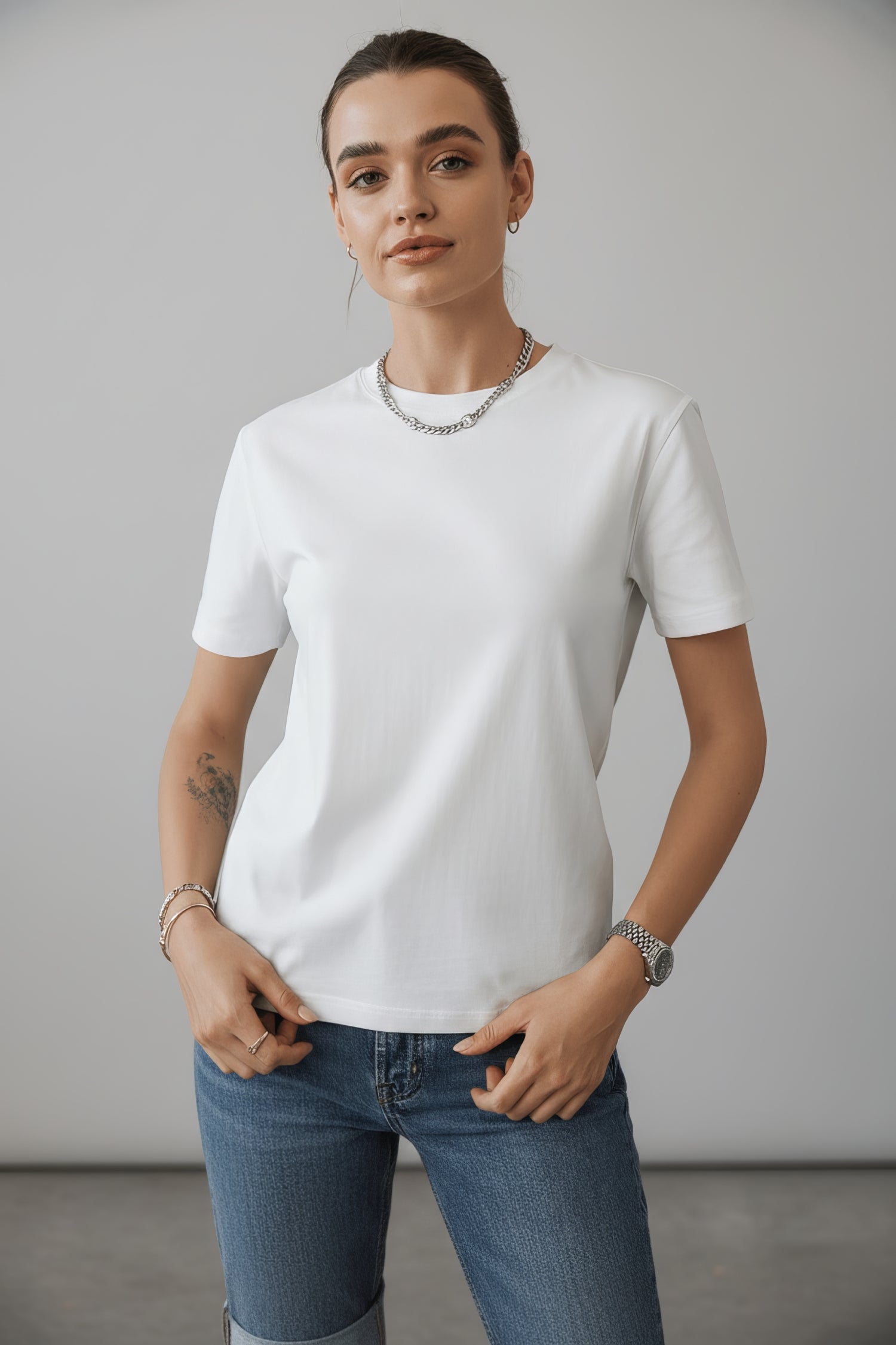 Basic Beyaz Tişört